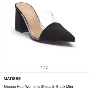 NWT: Black Matisse Block Heel